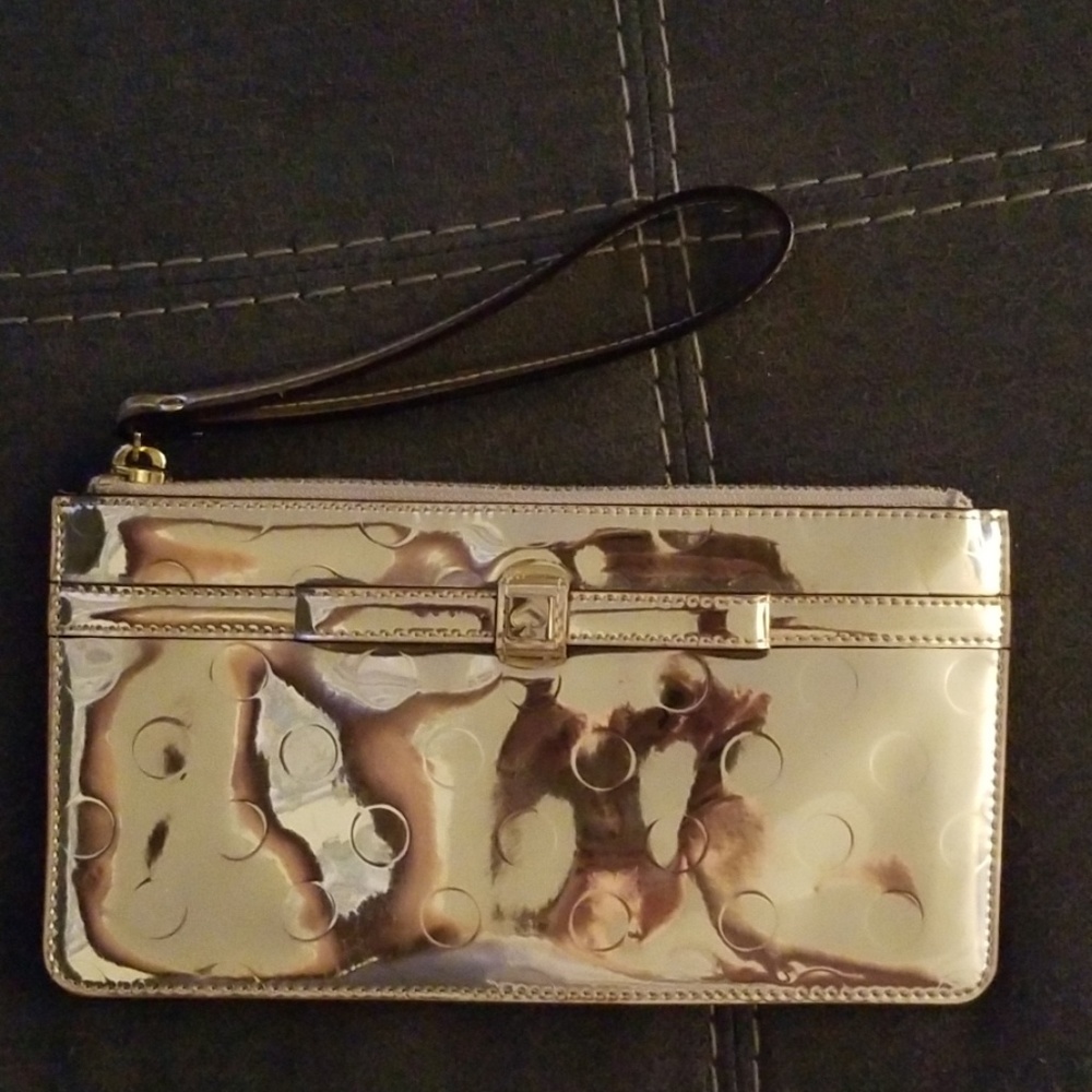 Kate Spade Gold Wristlet
